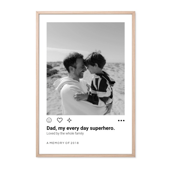 Framed Collage Poster 30 x 45 cm Natural Framed Collage Poster 30 x 45 cm Natural