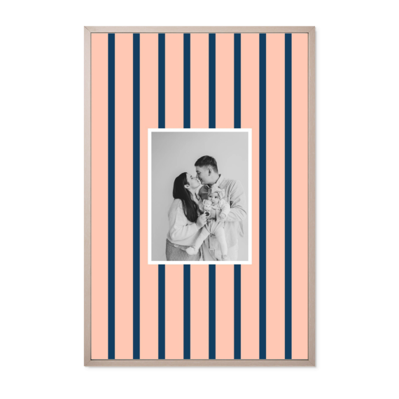 Vertical Stripes Photo Frame