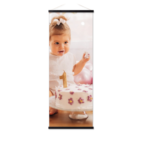Fotoposter mit magnetischer Posterleiste 40 x105 cm Schwarz Fotoposter mit magnetischer Posterleiste 40 x105 cm Schwarz