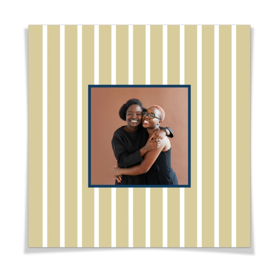 Vertical Stripes Photo Frame