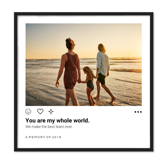 Framed Collage Poster 40 x 40 cm Black Framed Collage Poster 40 x 40 cm Black