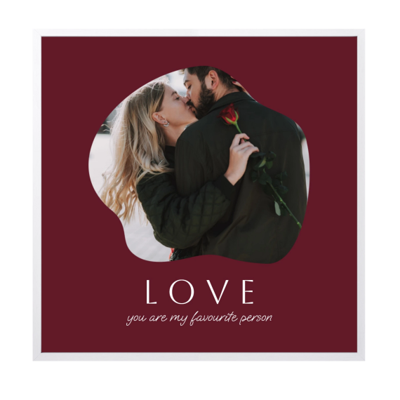 Framed Collage Poster 40 x 40 cm White Framed Collage Poster 40 x 40 cm White