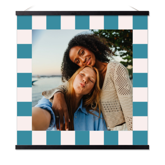 3mmbleed40x40_CheckeredPictureFrameBlue