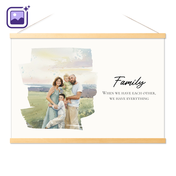 Plakat med Plakathenger 60 x 40 cm Tre Plakat med Plakathenger 60 x 40 cm Tre