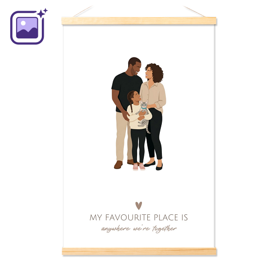 Lovely Portrait Filter Soft Illustration Love