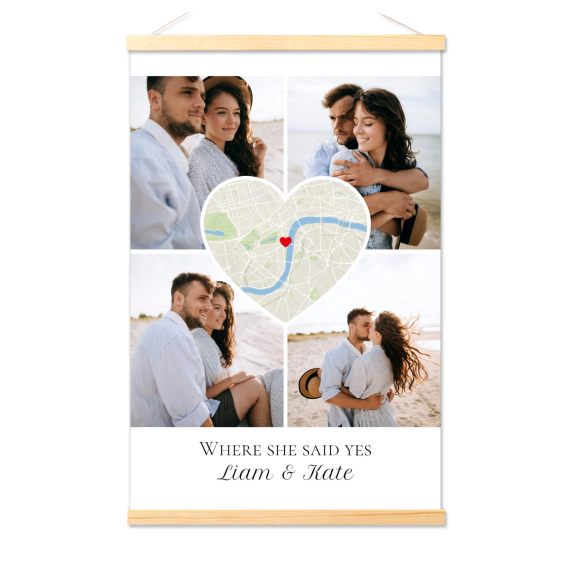 Poster with Magnetic hanger 40 x 60 cm Wood Poster with Magnetic hanger 40 x 60 cm Wood