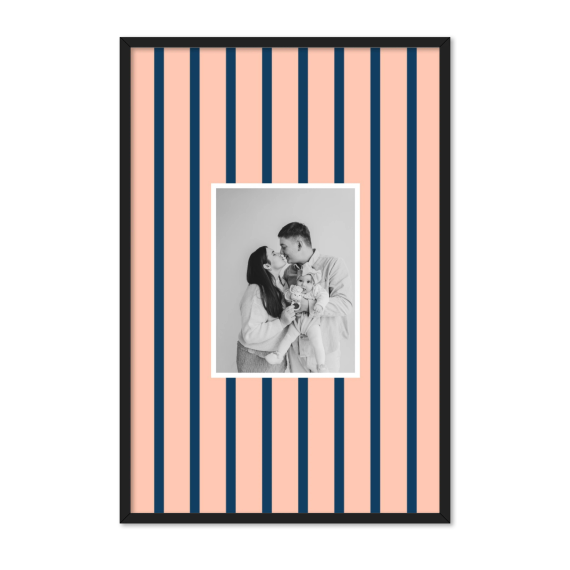 Vertical Stripes Photo Frame