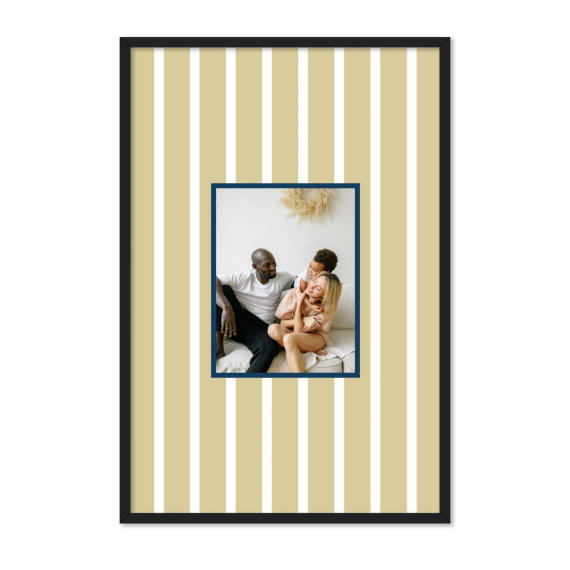Vertical Stripes Photo Frame