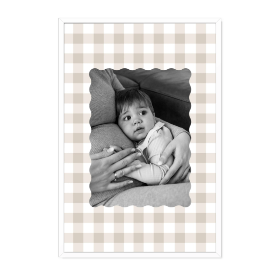 Scalloped Gingham Frame Scalloped Gingham Frame