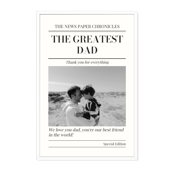 Poster in lijst 40 x 60 cm Wit