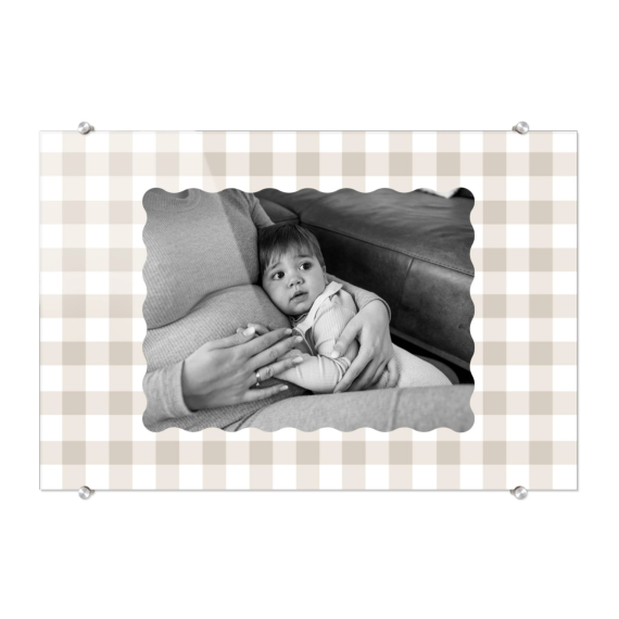 Scalloped Gingham Frame Scalloped Gingham Frame