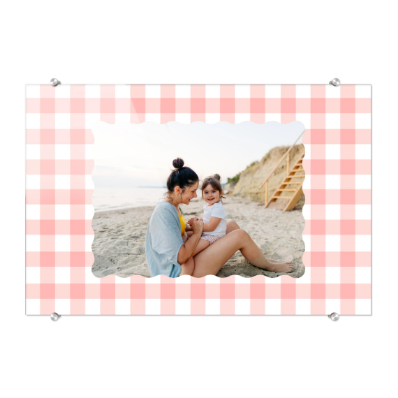 Scalloped Gingham Frame Scalloped Gingham Frame