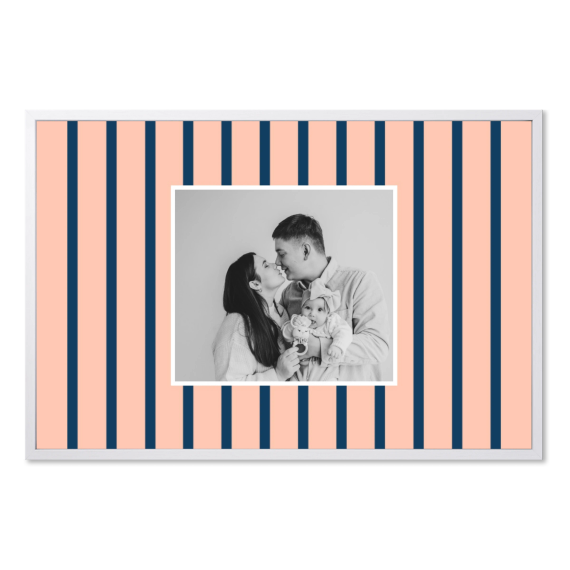Vertical Stripes Photo Frame