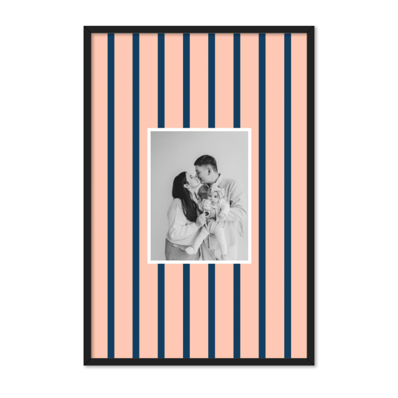 Vertical Stripes Photo Frame