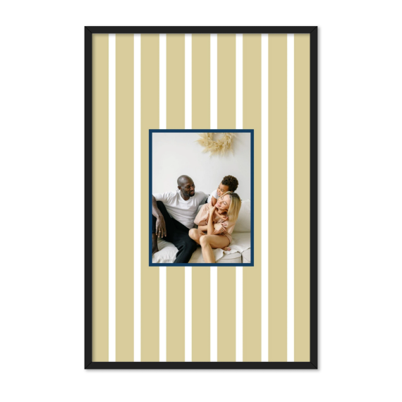 Vertical Stripes Photo Frame