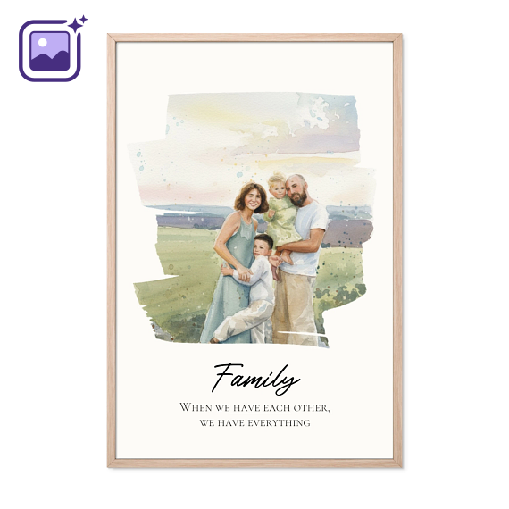Framed Collage Poster 50 x 75 cm Natural Framed Collage Poster 50 x 75 cm Natural