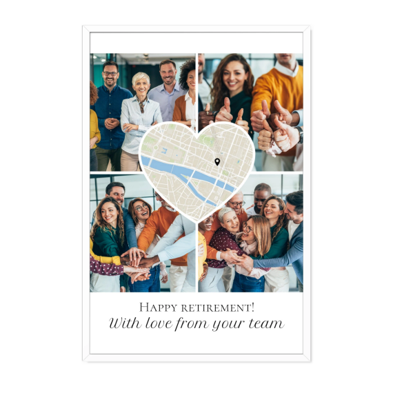Heart Collage Map Design Heart Collage Map Design