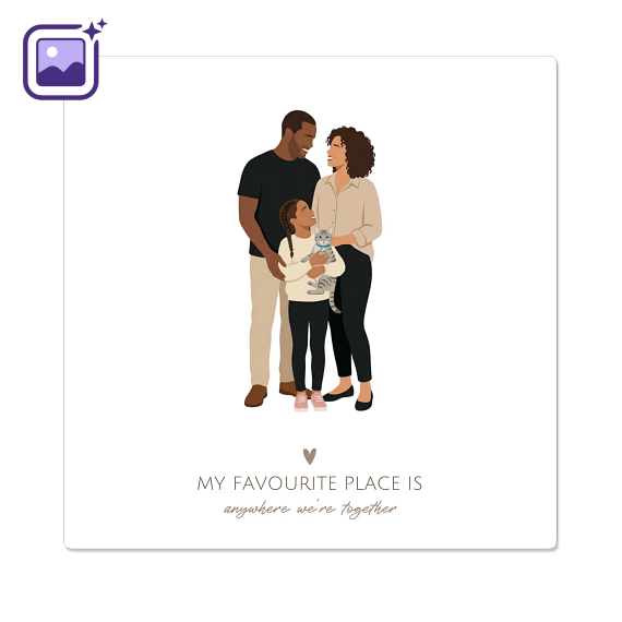 Lovely Portrait Filter Soft Illustration Love
