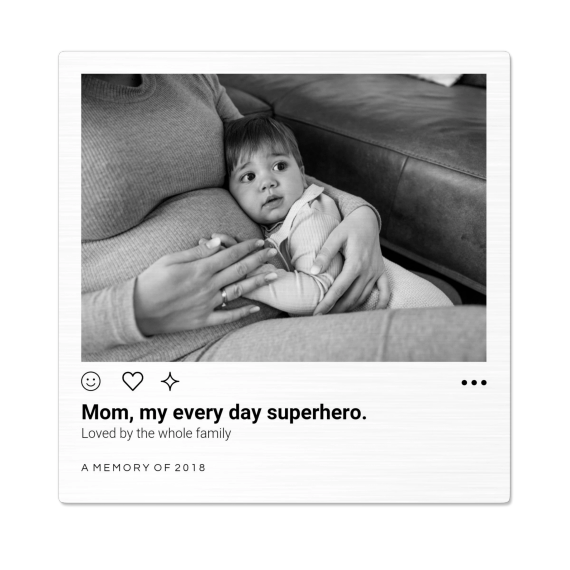 Photo on Metal Brushed 60 x 60 cm Photo on Metal Brushed 60 x 60 cm