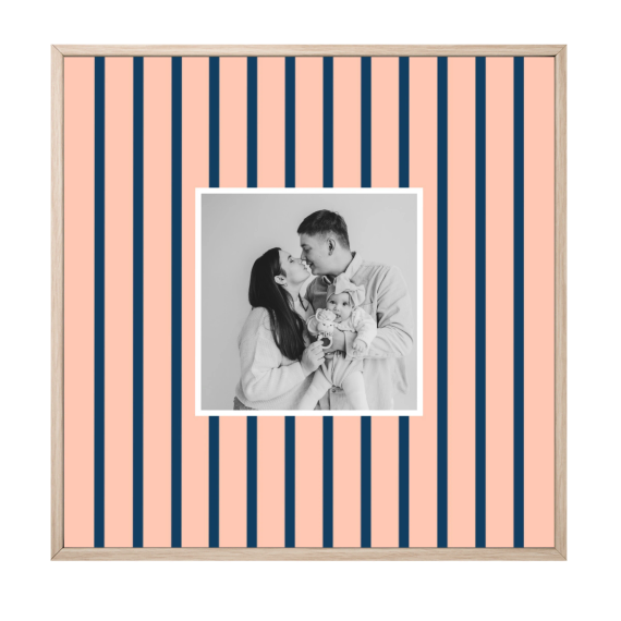 Vertical Stripes Photo Frame