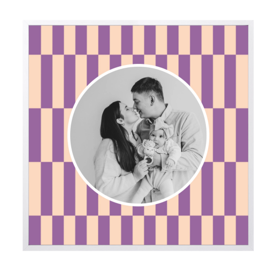Inramad Poster 60 x 60 cm Vit Inramad Poster 60 x 60 cm Vit