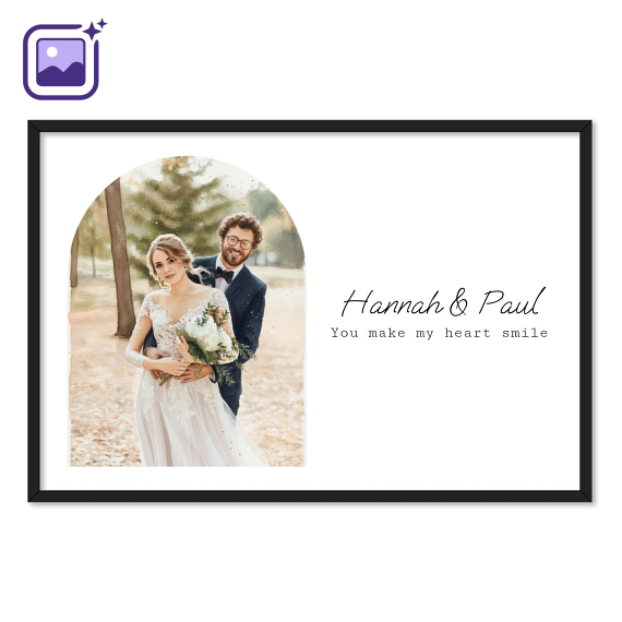 AI plakat 30x20 med sort ramme AI plakat 30x20 med sort ramme