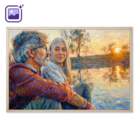 AI Poster 30x20 with wooden frame AI Poster 30x20 with wooden frame