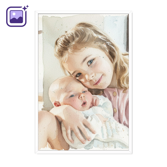 AI plakat 30x20 med hvit ramme AI plakat 30x20 med hvit ramme