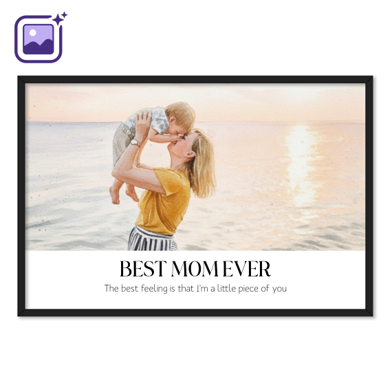 AI plakat 30x45 med sort ramme AI plakat 30x45 med sort ramme
