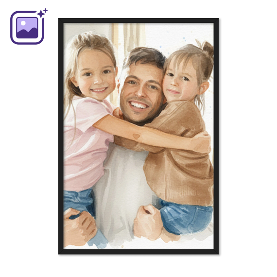 AI Poster 30x45 with black frame AI Poster 30x45 with black frame