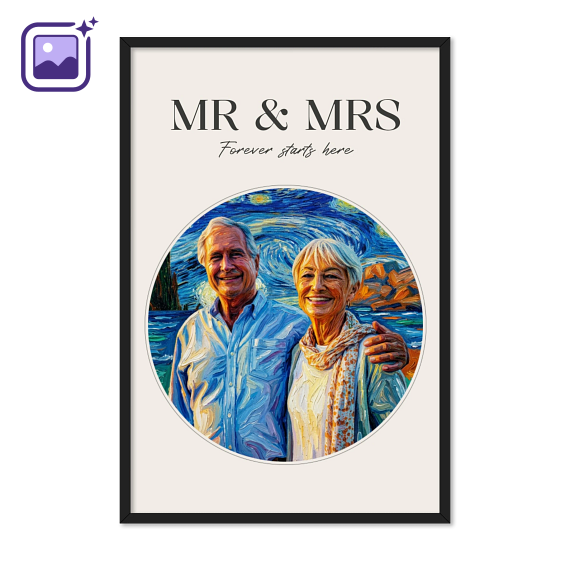 AI Poster 30x45 with black frame AI Poster 30x45 with black frame