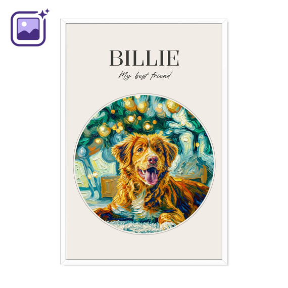 AI poster 30 x 45 met witte lijst AI poster 30 x 45 met witte lijst
