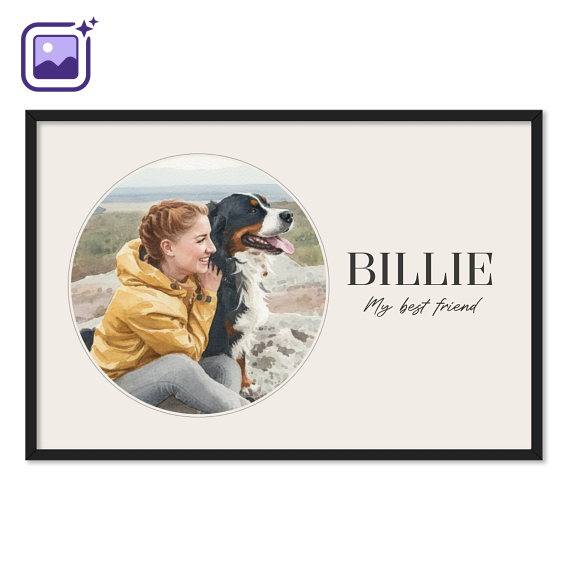 AI plakat 40 x 60 med sort ramme AI plakat 40 x 60 med sort ramme