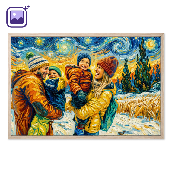 AI Poster 40 x 60 with wooden frame AI Poster 40 x 60 with wooden frame
