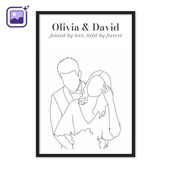 AI poster 40 x 60 med svart ram