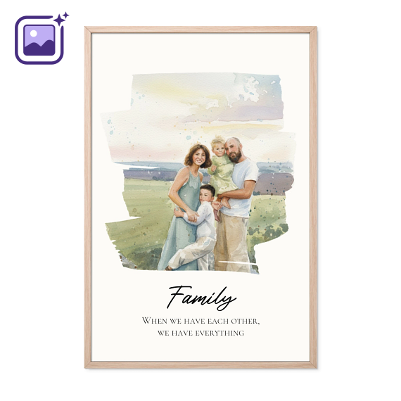 AI Poster 40 x 60 with wooden frame AI Poster 40 x 60 with wooden frame