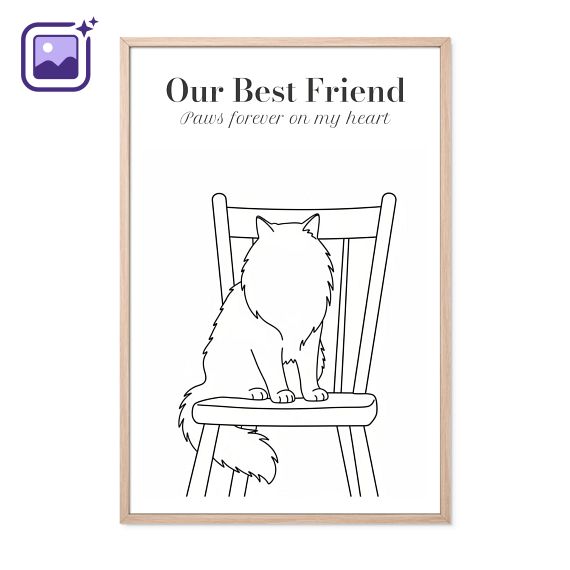 AI Poster 40 x 60 with wooden frame