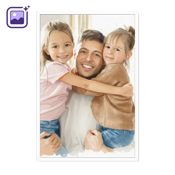 AI Poster 40 x 60 with white frame