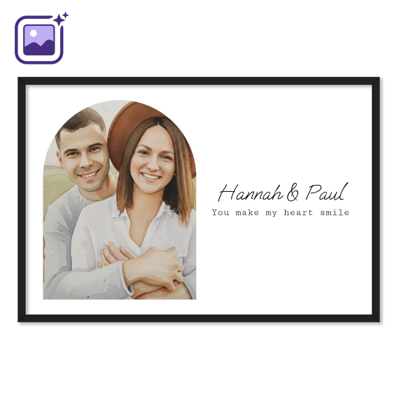 AI plakat 50 x 75 med sort ramme AI plakat 50 x 75 med sort ramme