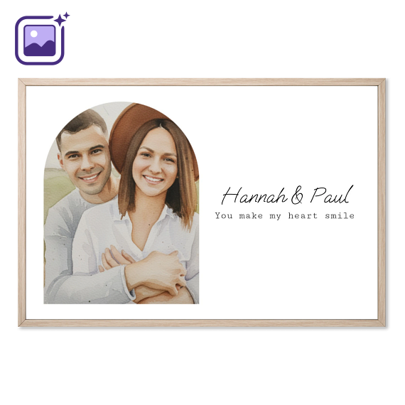 AI plakat 50 x 75 med hvit ramme AI plakat 50 x 75 med hvit ramme