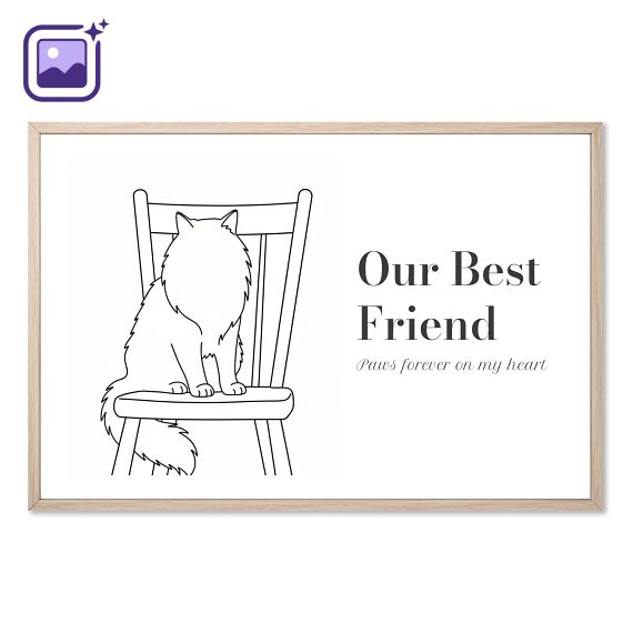 AI Poster 50 x 75 with wooden frame