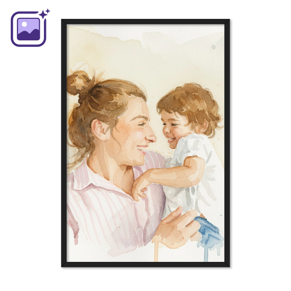 AI Poster 50 x 75 with black frame