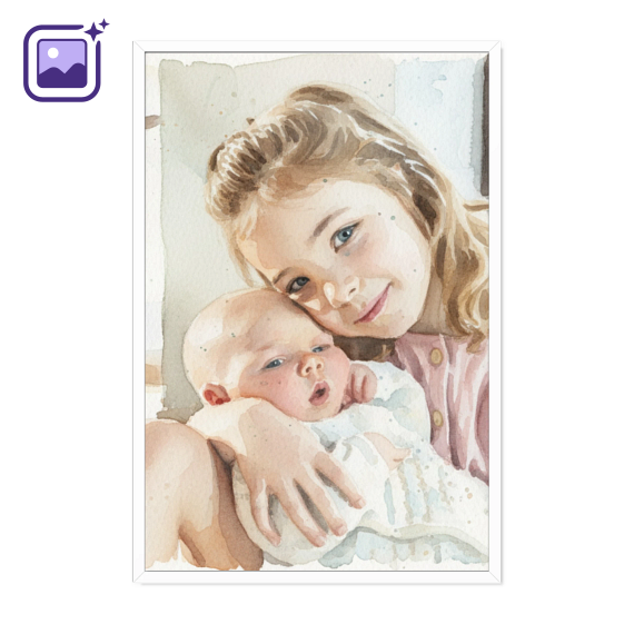 AI plakat 50 x 75 med hvit ramme AI plakat 50 x 75 med hvit ramme