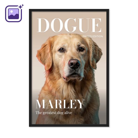 Affiche IA Magazine - Cadre noir - 30x45cm