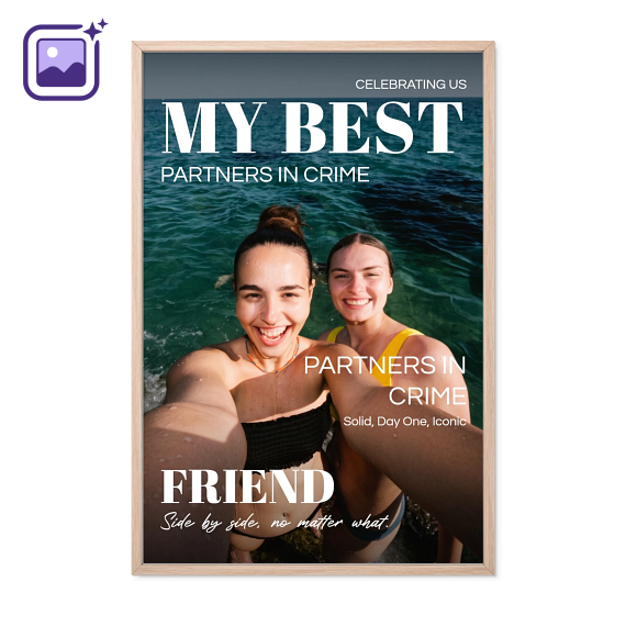 Affiche IA Magazine - Cadre naturel - 30x45cm Affiche IA Magazine - Cadre naturel - 30x45cm