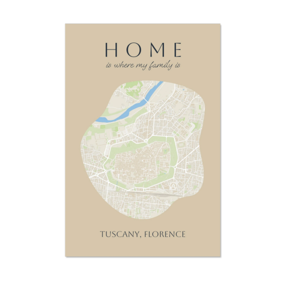 Organic Silhouette Map Organic Silhouette Map