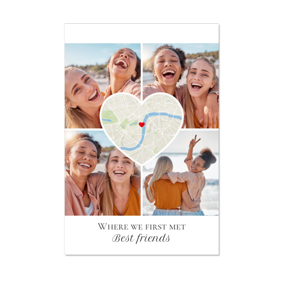 Heart Collage Map Design Heart Collage Map Design