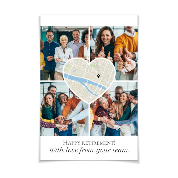 Heart Collage Map Design Heart Collage Map Design