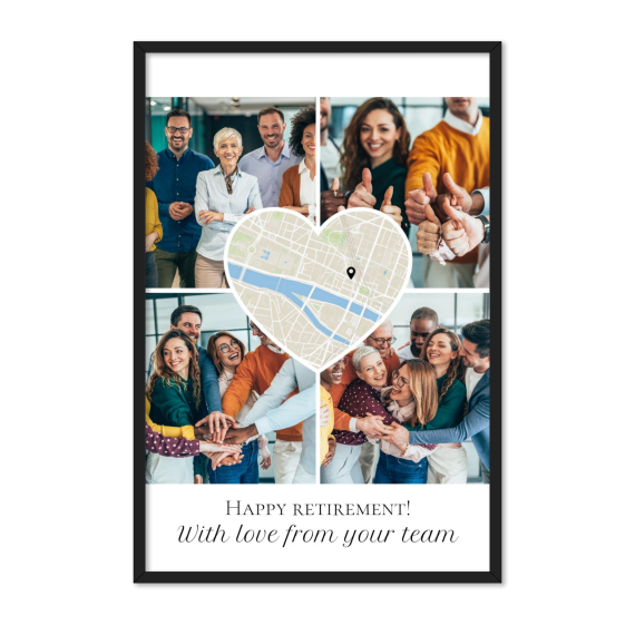 Heart Collage Map Design Heart Collage Map Design