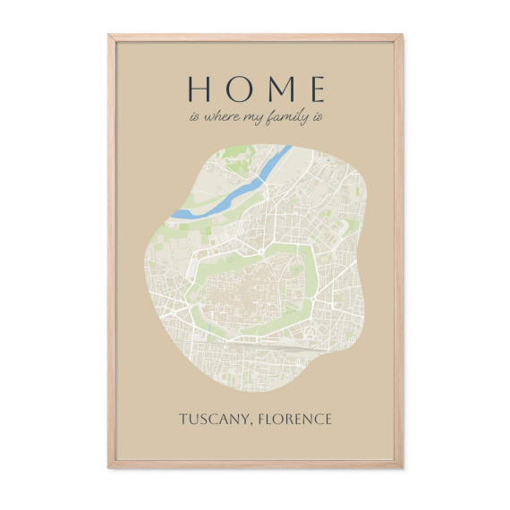 Organic Silhouette Map Organic Silhouette Map